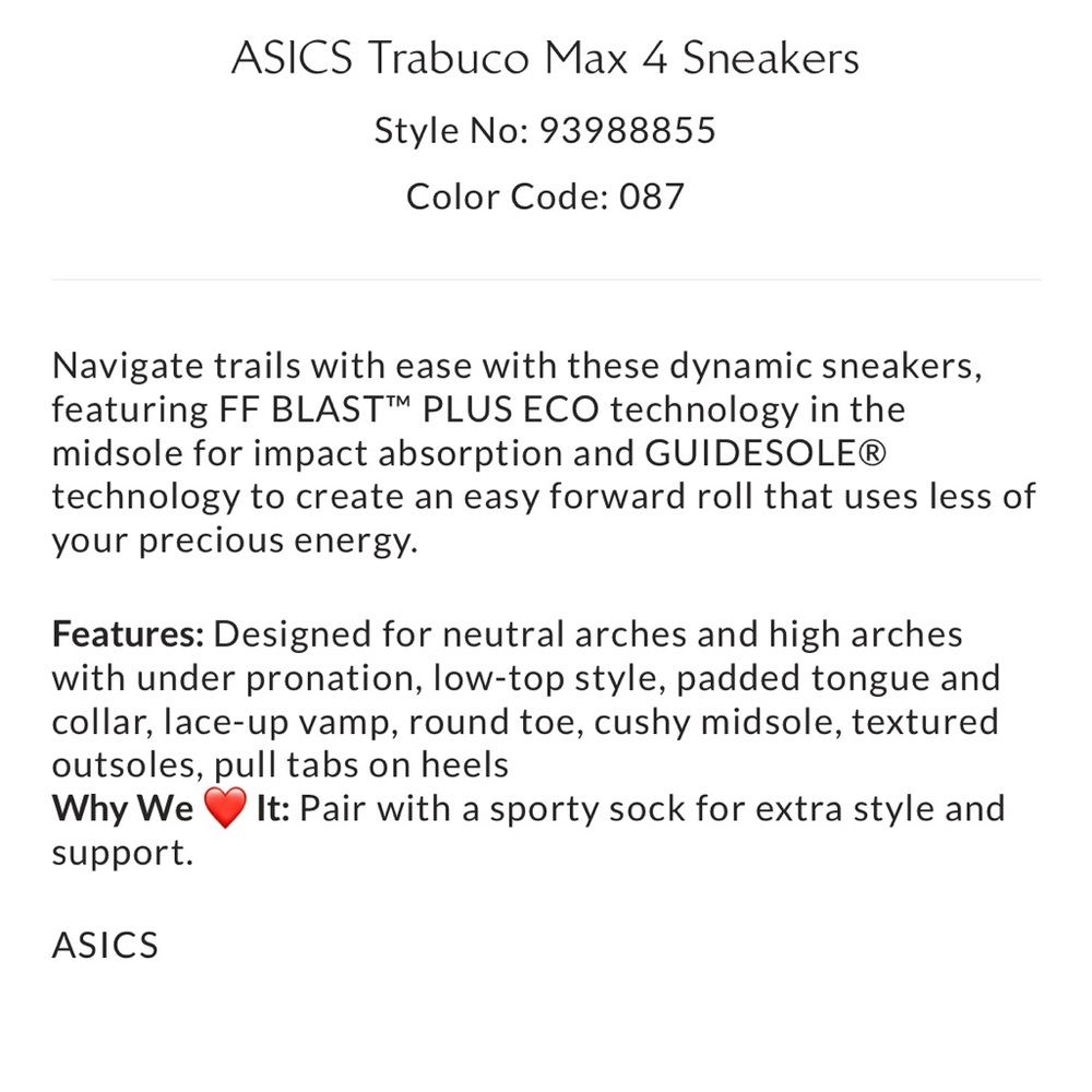 ASICS Trabuco Max 4 Sneakers - Picture 10 of 10